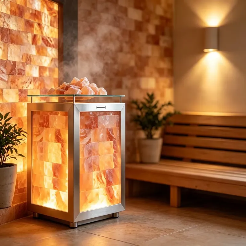 Himalayan Pink Salt Cube Lamp  - огляд і ціна Spa Wellness Nature