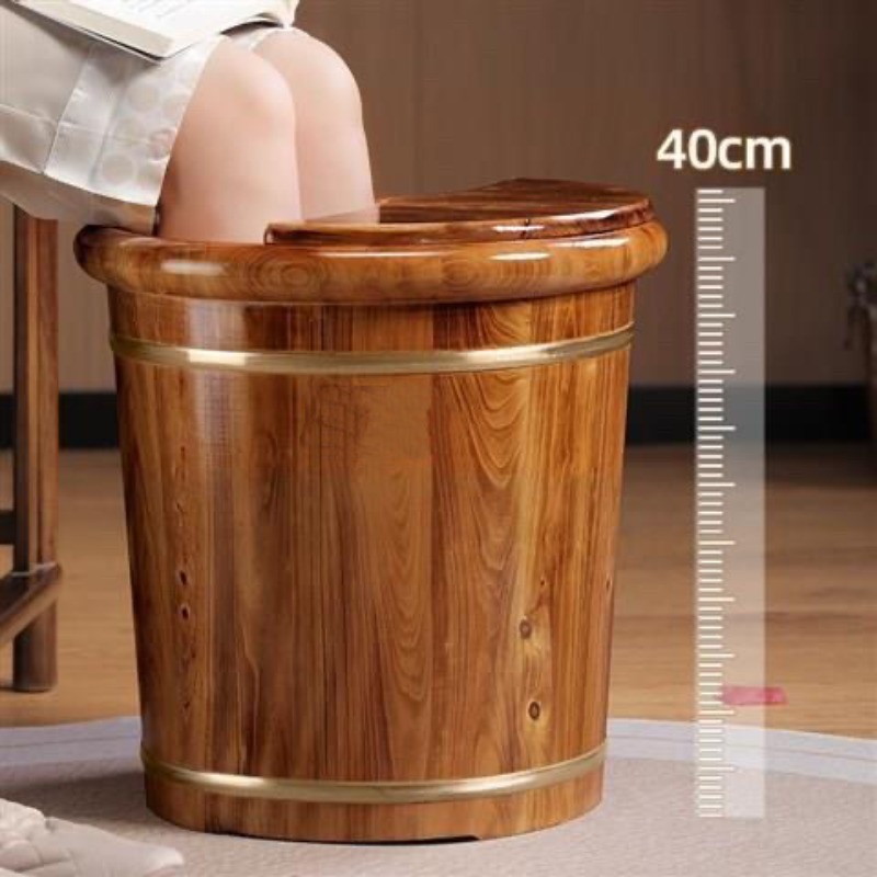 Wooden Foot Soaking Bucket, So - огляд і ціна Spa & Wellness Earth City Москва Шелепиха