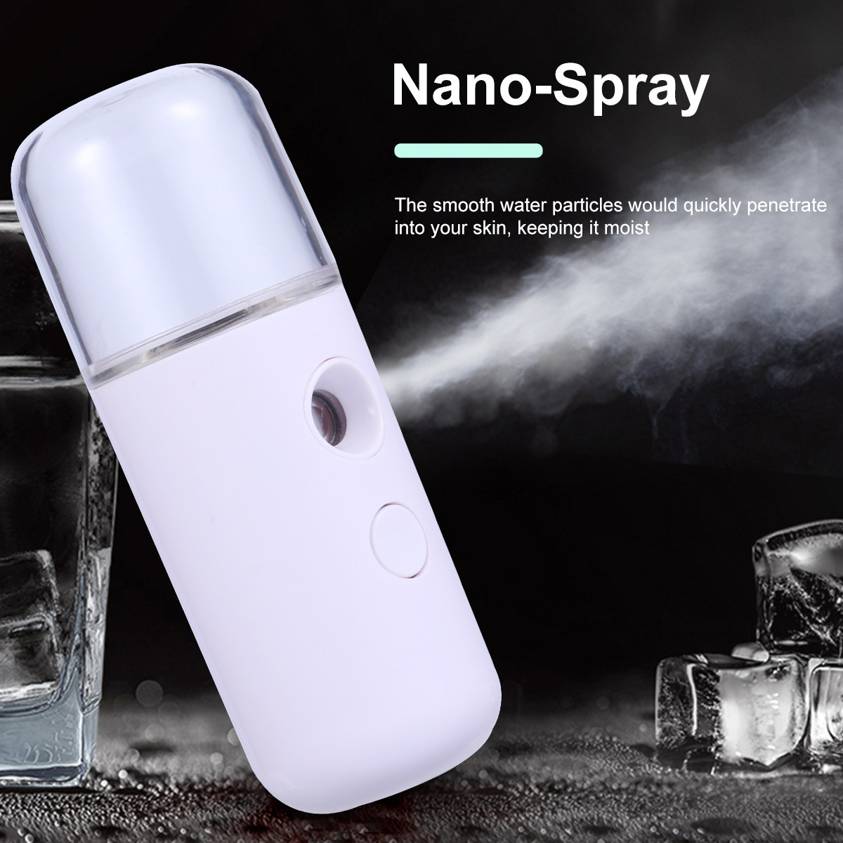2Pcs Nano Mini Portable Mist S - огляд і ціна Facial Steamer Nano